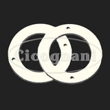 Ferrari 250 GT PF Coupe LH/RH Front Indicator Light Seal, White, 2.125" OD